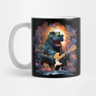 Hippo Playing Guitar Mug